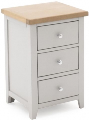 Product photograph of Vida Living Ferndale Grey Painted Bedside Cabinet from Choice Furniture Superstore