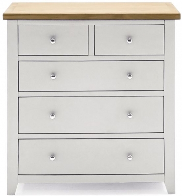 Vida Living Ferndale Grey Painted 5 Drawer Tall Chest