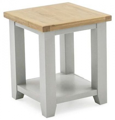 Product photograph of Vida Living Ferndale Grey Painted Lamp Table from Choice Furniture Superstore