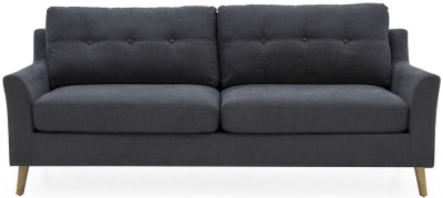 Product photograph of Vida Living Olten Charcoal Fabric 3 Seater Sofa from Choice Furniture Superstore