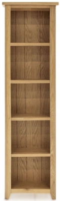 Product photograph of Vida Living Ramore Oak Tall Slim Bookcase from Choice Furniture Superstore