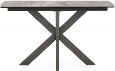 Product photograph of Vida Living Valerius Grey Ceramic Console Table from Choice Furniture Superstore