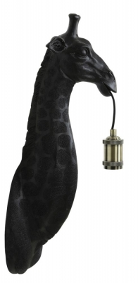 Clearance Giraffe Matt Black Wall Lamp 19cm X 61cm D541