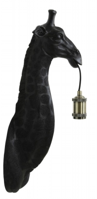 Clearance Giraffe Matt Black Wall Lamp 19cm X 61cm D552