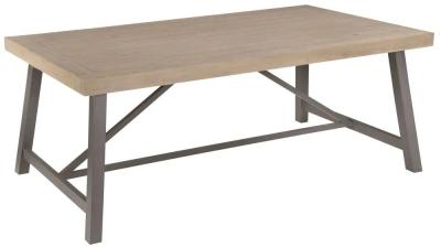 Product photograph of Clearance - Lowry Industrial Reclaimed 8 Seater Dining Table - B167 from Choice Furniture Superstore