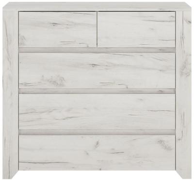 Product photograph of Clearance - Angel White Oak 2 3 Chest Of Drawers - Fss15151 from Choice Furniture Superstore
