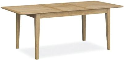 Clearance Shaker Pale Oak Dining Table 150cm200cm Seats 4 To 8 Diners Rectangular Extending Top D618