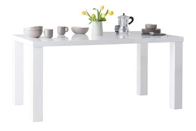 Product photograph of Sandra White High Gloss Medium 6 Seater Dining Table - Clearance Fs12137 from Choice Furniture Superstore