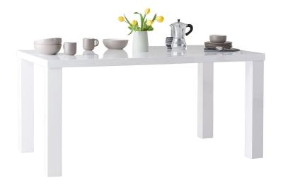 Product photograph of Sandra White High Gloss Medium 6 Seater Dining Table - Clearance Fs12120 from Choice Furniture Superstore