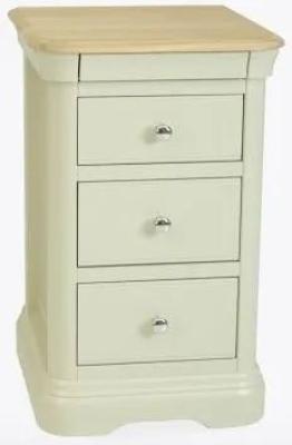 Clearance Tch Cromwell Haze Oak And Morning Dew Painted Bedside Cabinet Fss15222