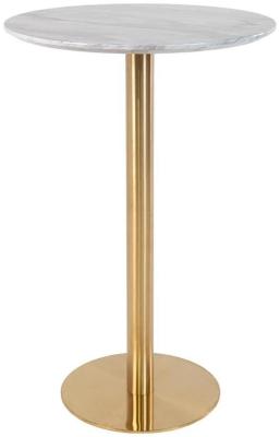 Clearance Bolzano Brass Steel Bar Table Fss15587