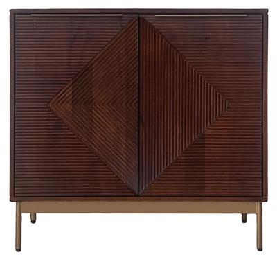 Clearance Jaipur Zaine Walnut 2 Door Small Sideboard Fss15602