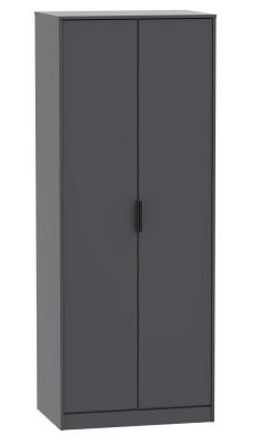 Clearance Hong Kong Graphite 2 Door Wardrobe P8