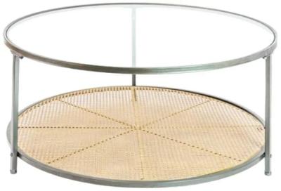 Product photograph of Clearance - Faux Rattan Round Coffee Table - Fss15706 from Choice Furniture Superstore