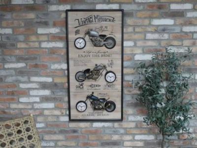 Product photograph of Clearance - Motorbikes Clock - Fss15772 from Choice Furniture Superstore