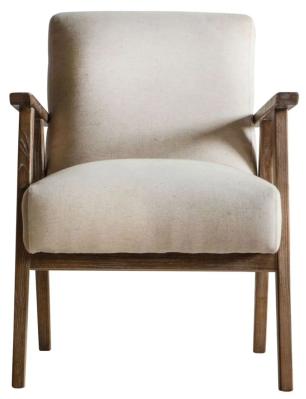 Product photograph of Clearance - Neyland Natural Linen Fabric Armchair - Fss15776 from Choice Furniture Superstore