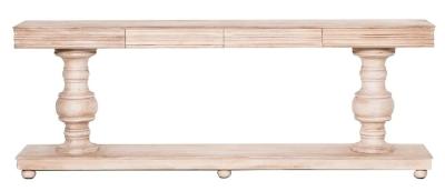 Clearance Mango Wood 2 Drawer Large Console Table Fss15830