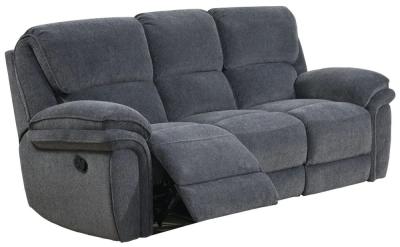 Clearance Henrietta Dark Grey Fabric 3 Seater Recliner Sofa Fss15837