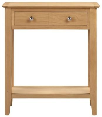 Clearance Cotswold Oak 2 Drawer Console Table Fss15942