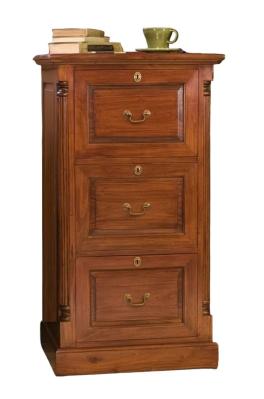 Clearance La Roque Mahogany 3 Drawer Filing Cabinet Fss15930