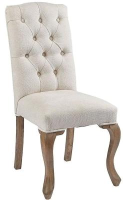 Clearance Set Of 4 Asbury Natural Dining Chair Tufted Velvet Fabric Upholstered Fss1586263