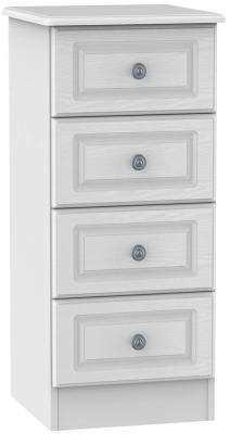 Clearance Pembroke White 4 Drawer Narrow Chest Fss15791