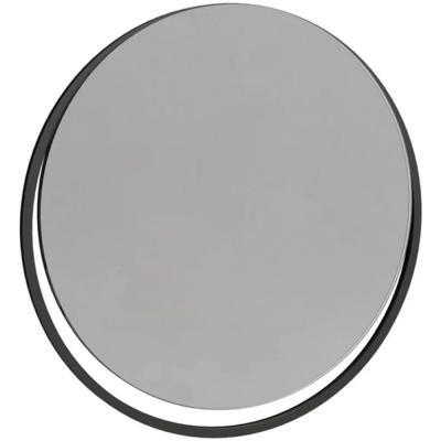 Clearance Gillmore Space Federico Black Metal Frame Round Wall Mirror Fss12617