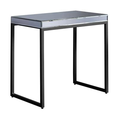 Clearance Pedley Glass And Black Side Table A153