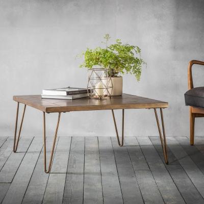 Clearance Pompeii Metallic Ceramic Square Coffee Table A138