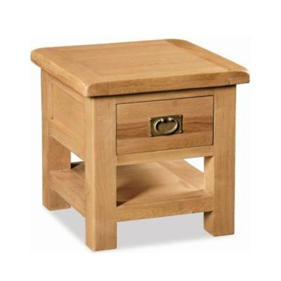 Clearance Salibury Premium Oak 1 Drawer Lamp Table A179