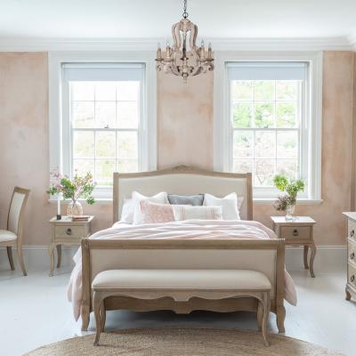 Clearance Camille Grey Oak 5ft King Size High Footend Bed A28