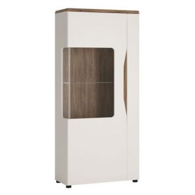 Clearance Toledo White Gloss Low Display Cabinet A31