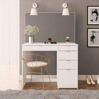 Clearance Ava White 5 Drawer Dressing Table Fss16015