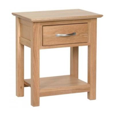 Clearance Nimbus Oak 1 Drawer Bedside Table Fss16026