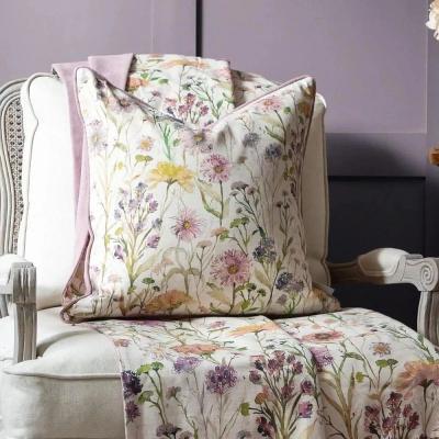 Clearance - Voyage Maison Medmerry Linen Printed Piped Cushion - FSS15945