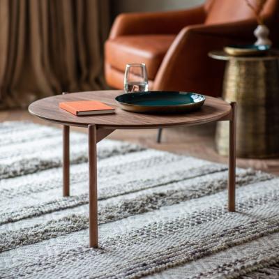 Clearance Burley Walnut 70cm Round Coffee Table A241
