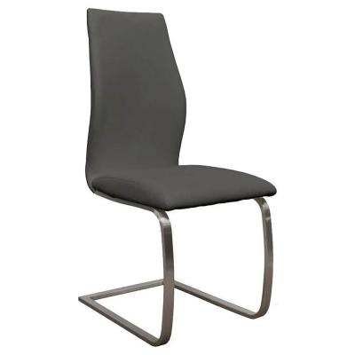 Clearance 2 X Vida Living Irma Grey Faux Leather Dining Chair A270