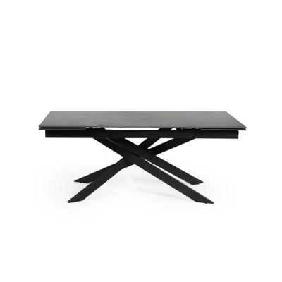 Clearance Osaka Black Ceramic 6 To 8 Seater Extending Dining Table A321
