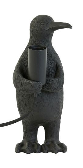 Clearance - Penguin Matt Black Table Lamp - 12cm x 24cm - D553