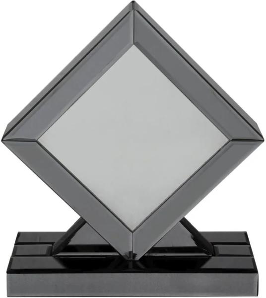 Clearance - Orbit Smoked Mirrored Rainbow LED Diamond Table Lamp - FS108