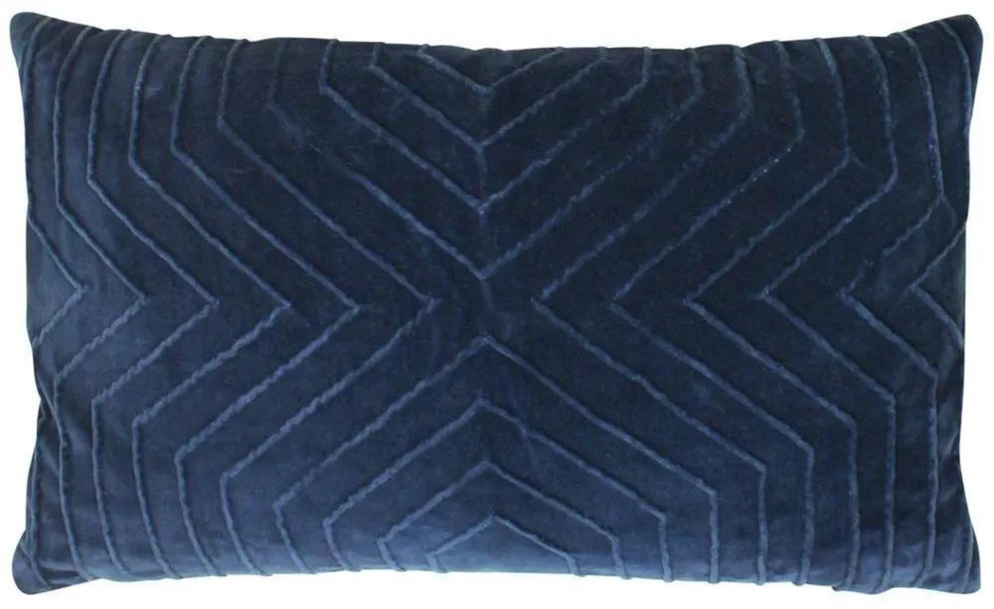 Clearance - Furn Mahal Navy Geometric Cushion - FSS15926