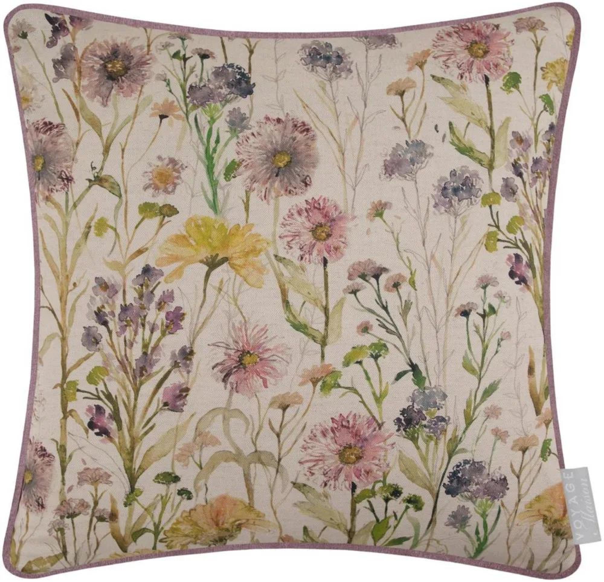 Clearance - Voyage Maison Medmerry Linen Printed Piped Cushion