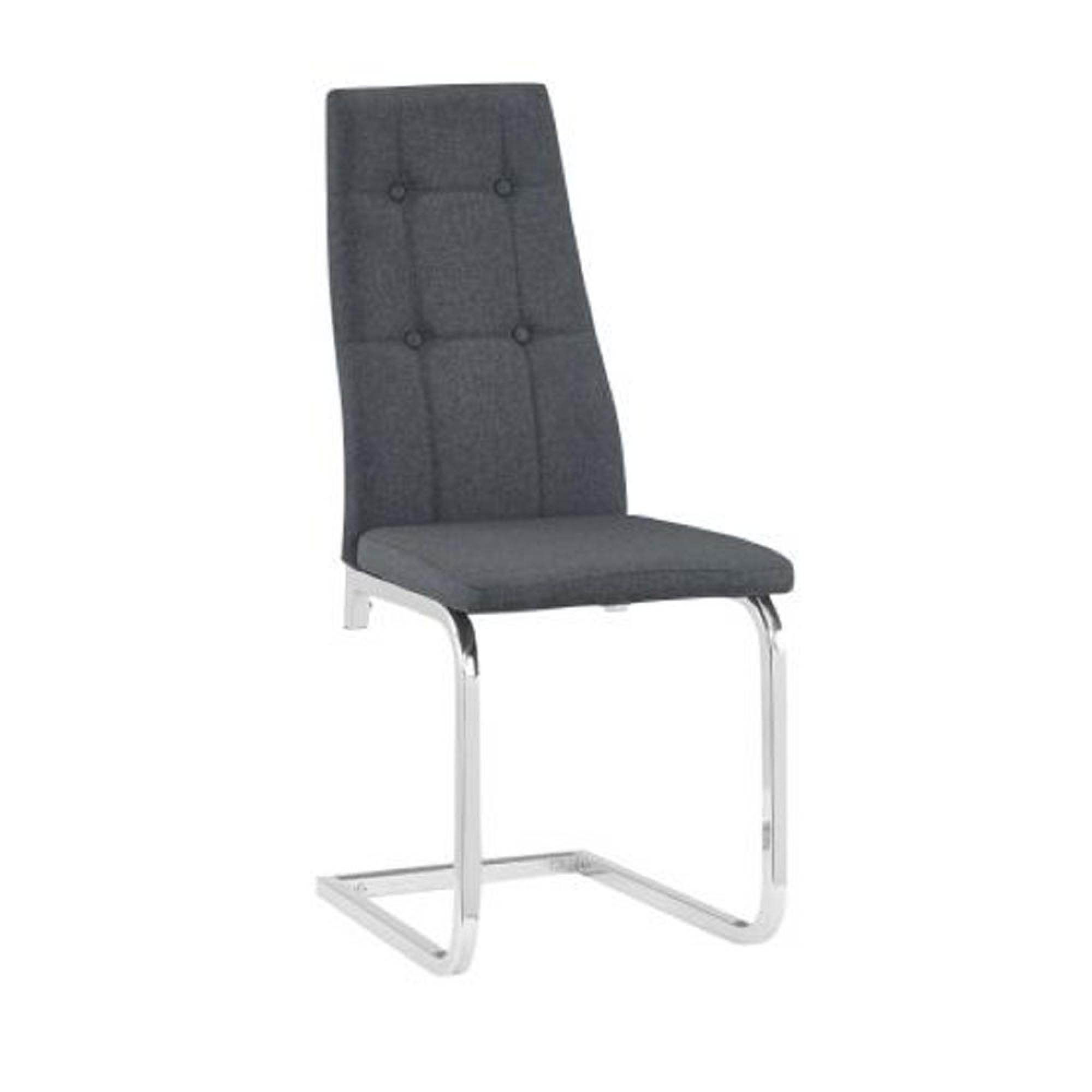 Clearance - Set of 4 Nova Grey Fabric Cantilever Dining Chair - A218