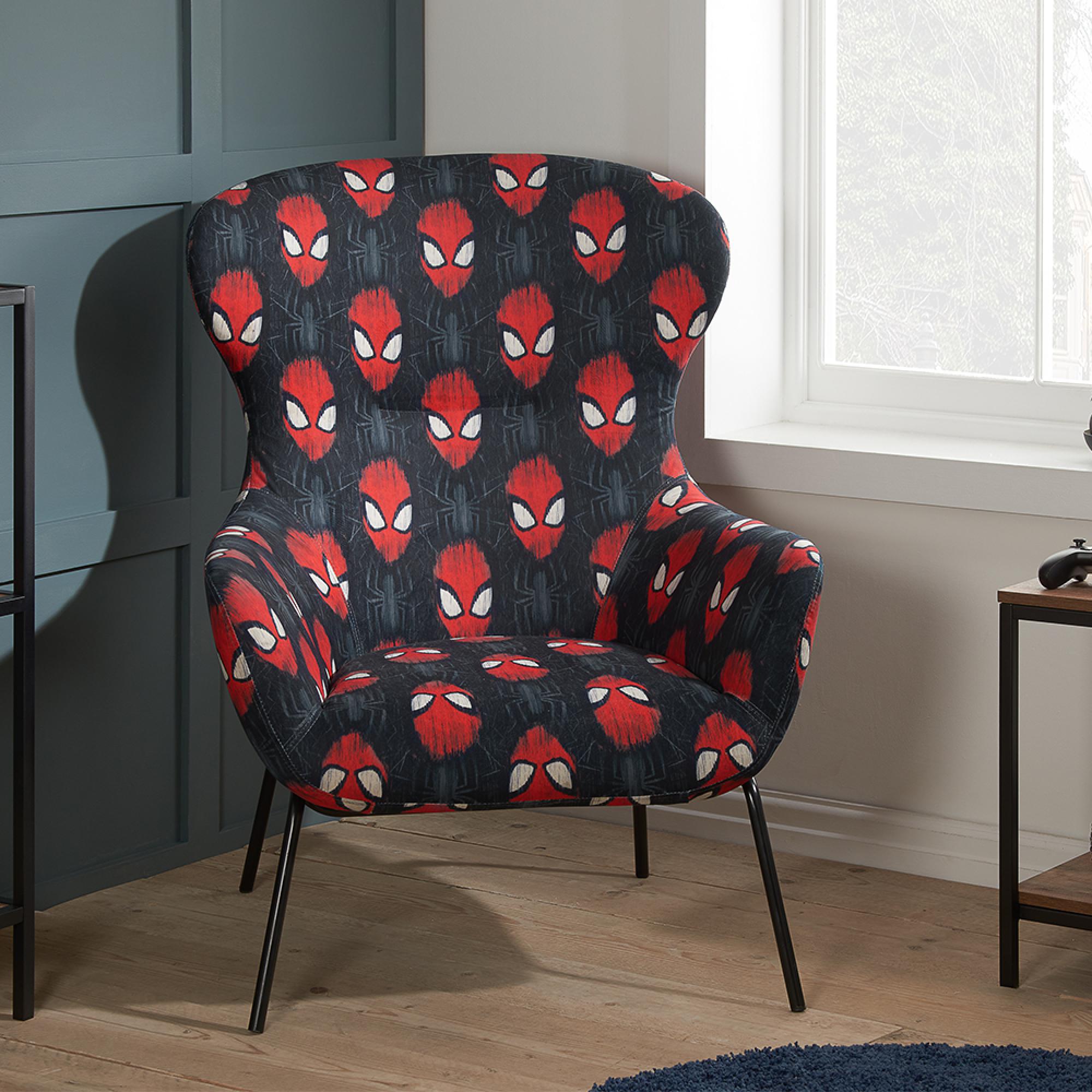 Clearance - Disney Spider Man Black and Red Fabric Occasional Chair - FSS16016