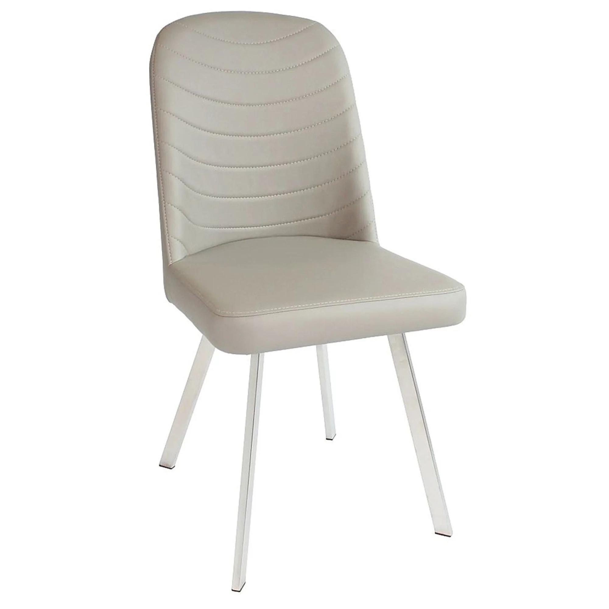 Clearance - Flux Cappuccino Faux Leather Dining Chair - A257