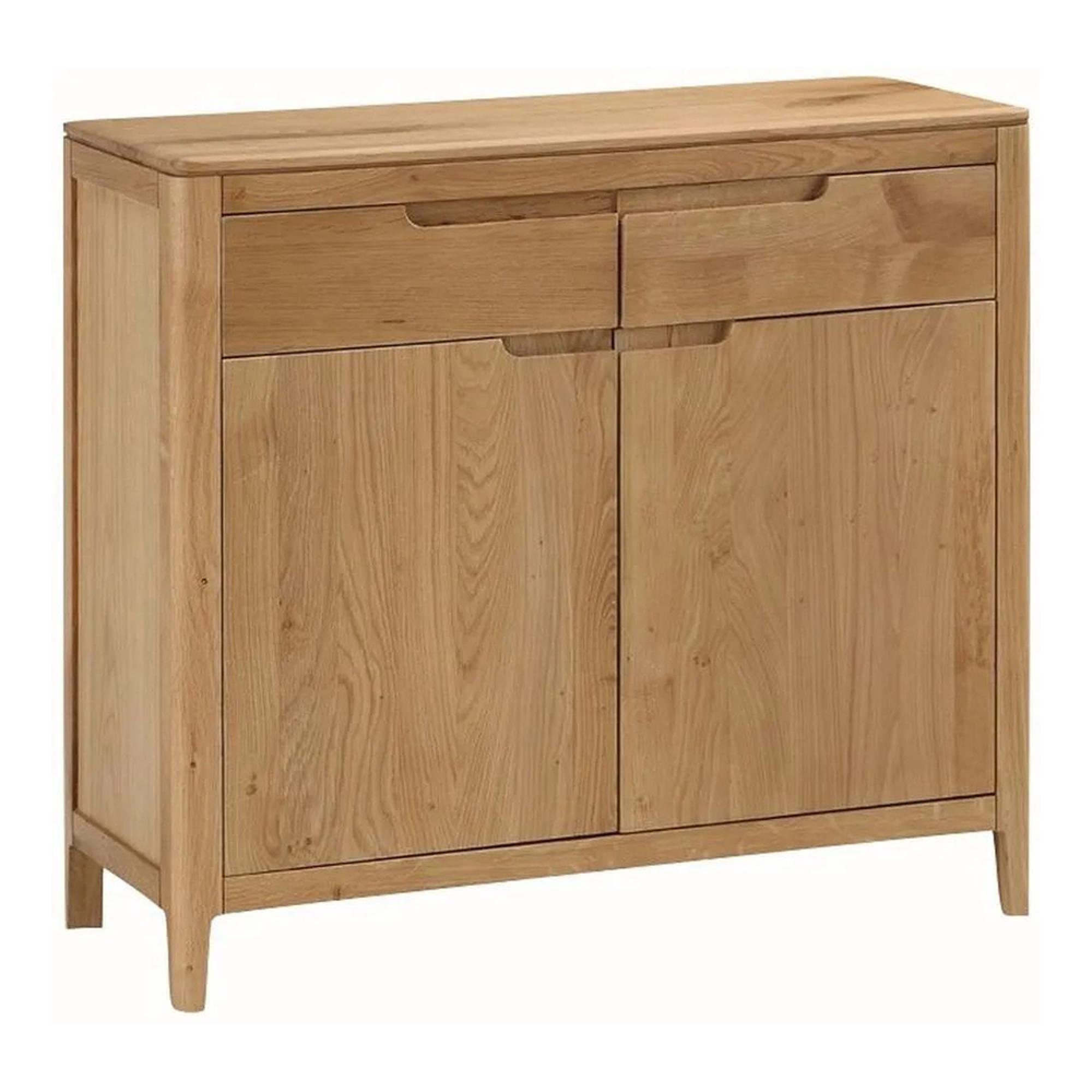 Clearance - Dunmore Oak 2 Door 90cm Small Sideboard - FSS16189