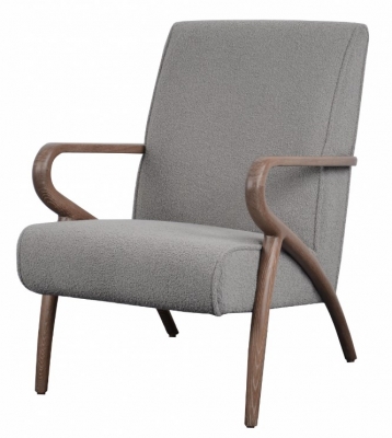 Product photograph of Carlton Additions Grey Fabric Armchair from Choice Furniture Superstore