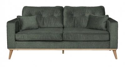 Product photograph of Carlton Connections Nero Winter Moss Fabric 3 Seater Sofa from Choice Furniture Superstore