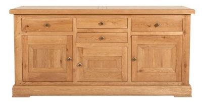 Product photograph of Carlton Lyon Oak Sideboard 187cm With 3 Door 4 Drawer from Choice Furniture Superstore