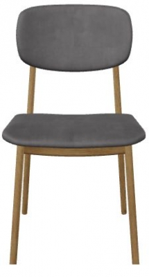 Product photograph of Carlton Tambour Bari Velvet Dining Chair Sold In Pairs from Choice Furniture Superstore